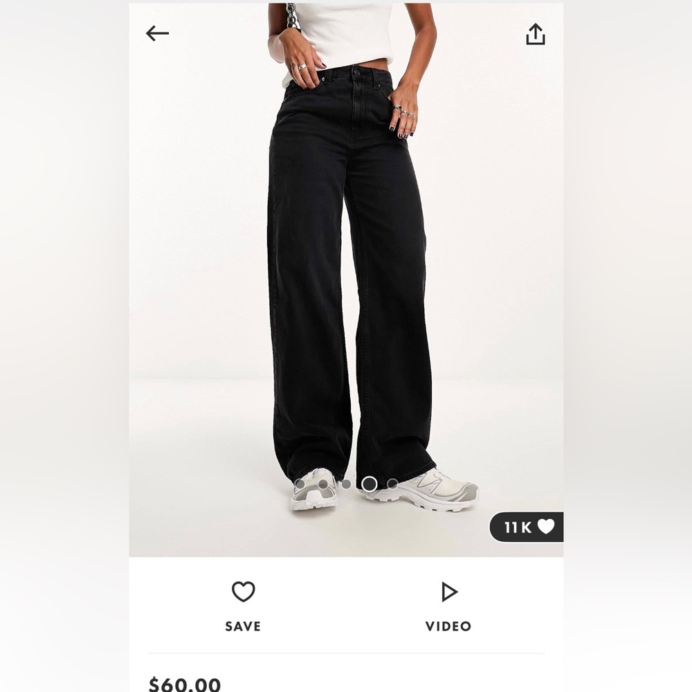 ASOS wide leg dad jeans 36/32